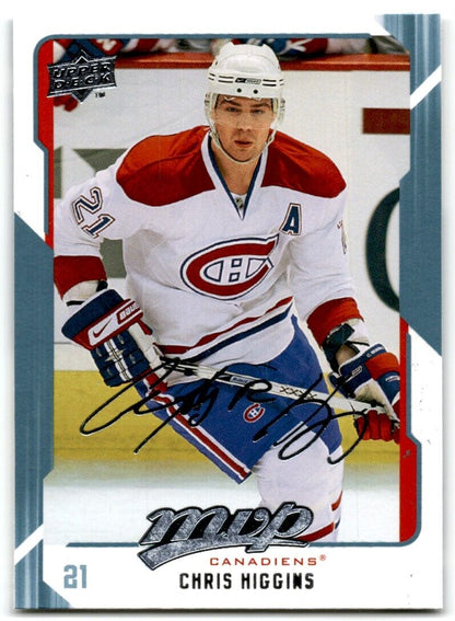 2008-09 Upper Deck MVP Chris Higgins Montreal Canadiens #158