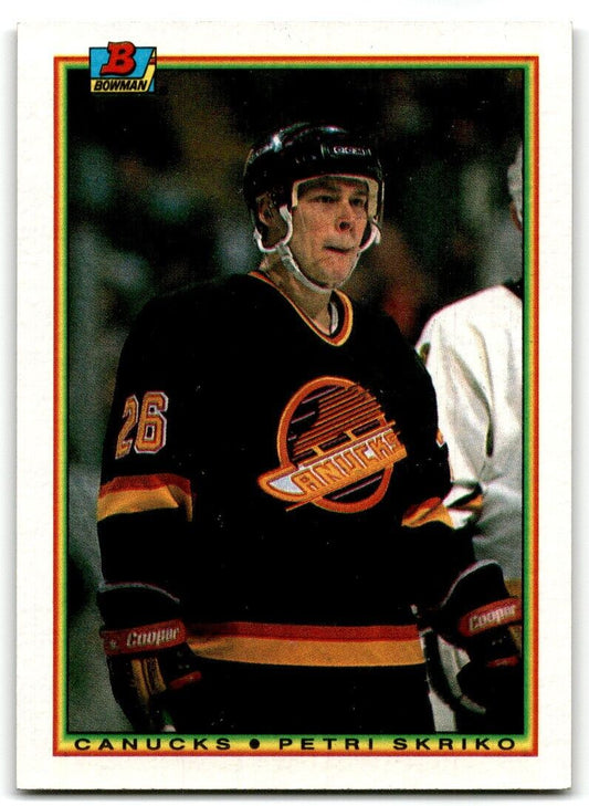 1990-91 Bowman Petri Skriko Vancouver Canucks #54