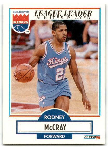 1990-91 Fleer Rodney McCray Sacramento Kings #165