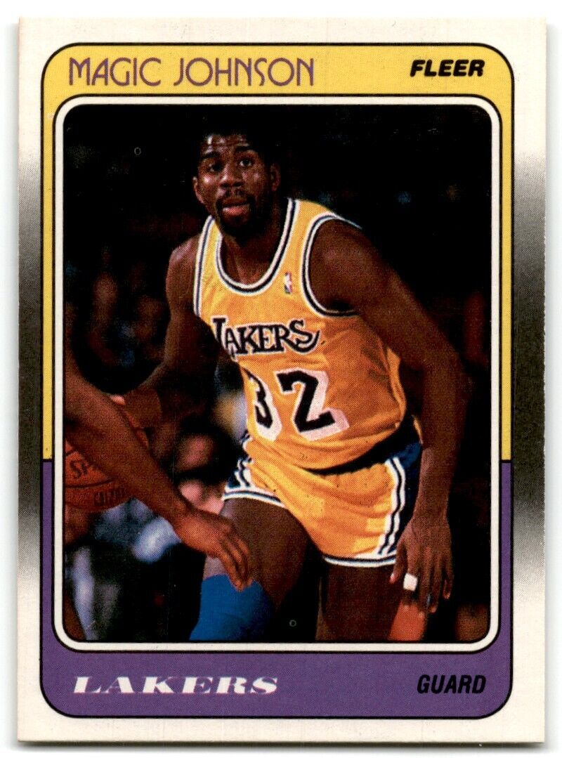 1988-89 Fleer Magic Johnson Los Angeles Lakers #67