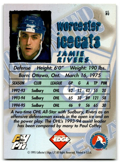 1994-95 Finest Jamie Rivers Rookie Worcester IceCats #152