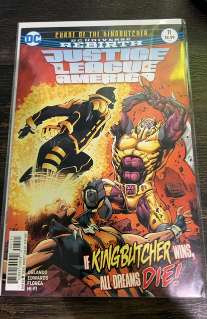 Justice League of America #11 DC Comic 2017  Rebirth Curse of the Kingbutcher