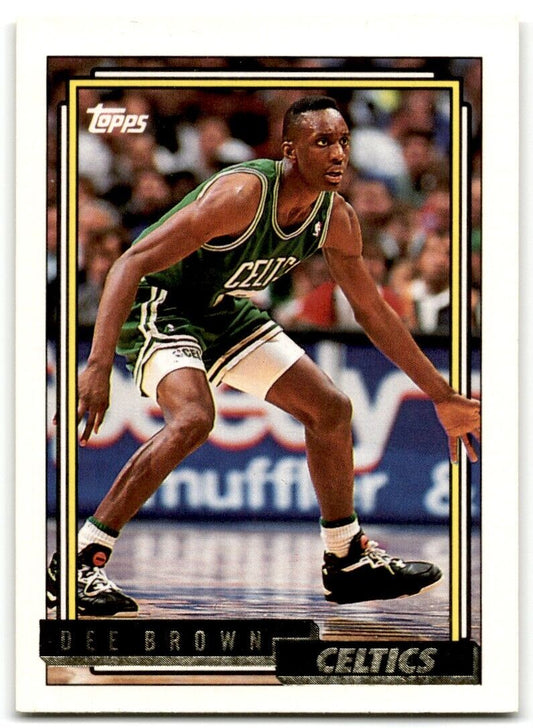 1992-93 Topps Gold Dee Brown Boston Celtics #17