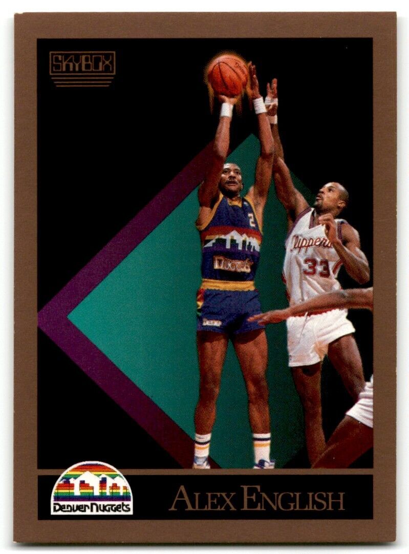 1990-91 SkyBox Alex English Denver Nuggets #74