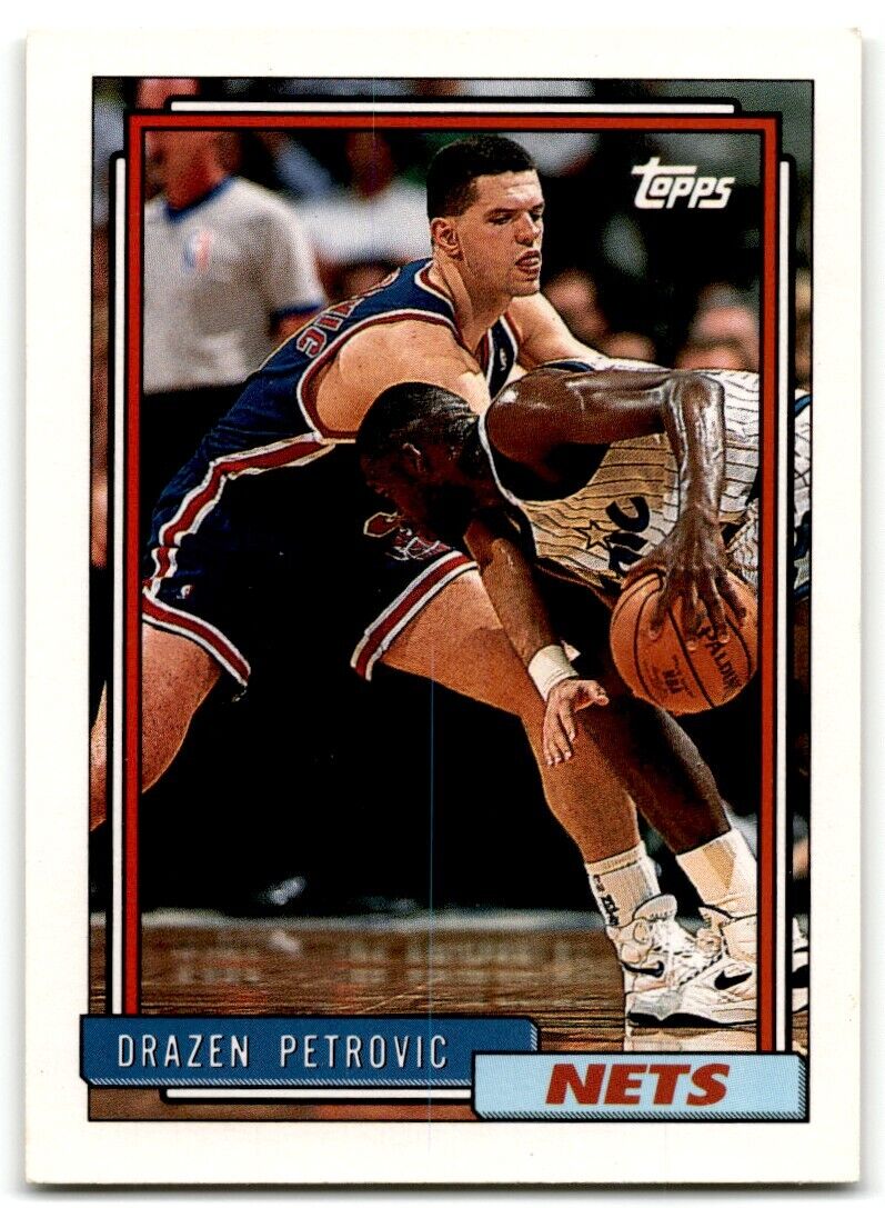 1992-93 Topps Drazen Petrovic New Jersey Nets #234