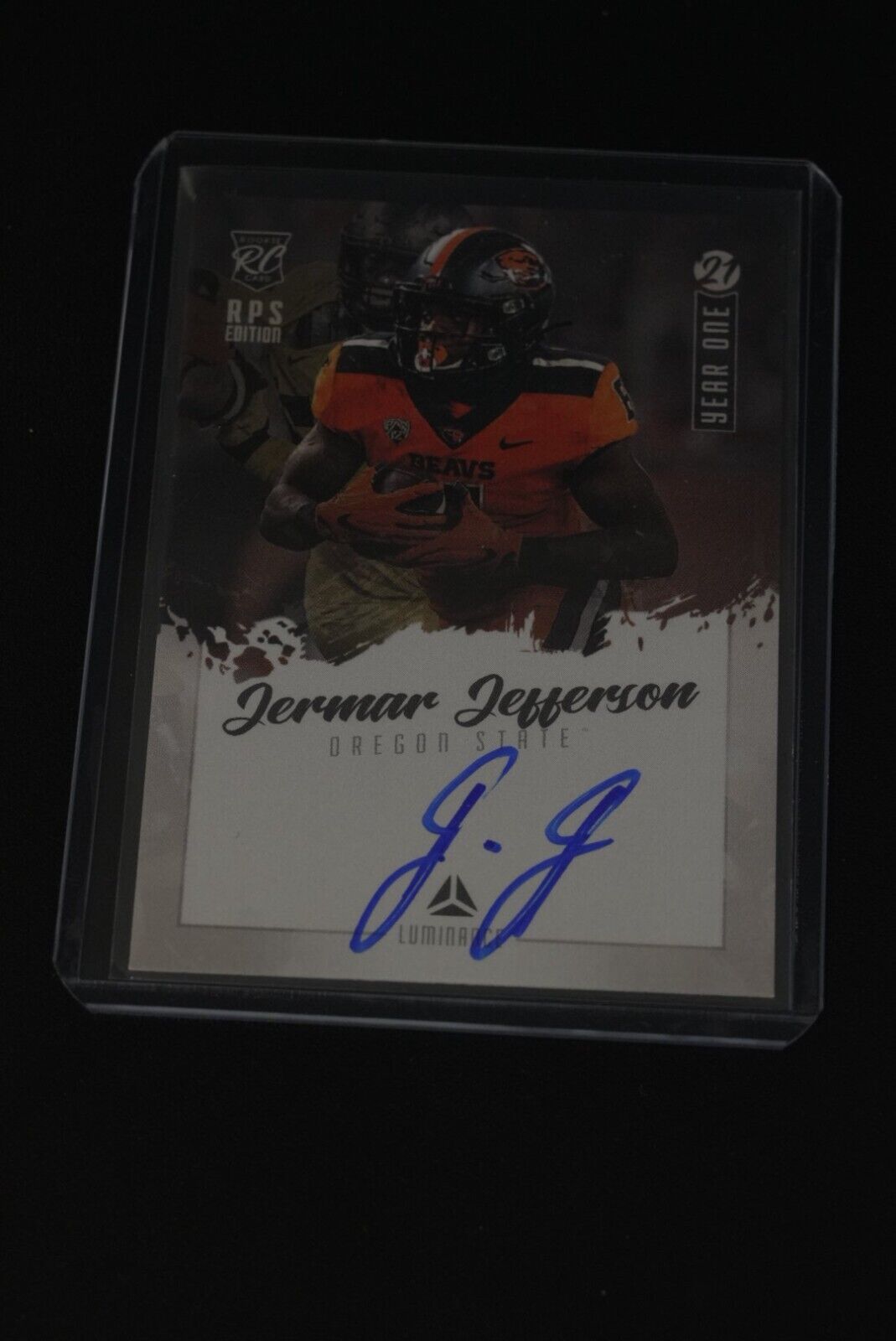 2021 Luminance Jermar Jefferson RC Year One RPS Auto #YS-JJ Oregon State 