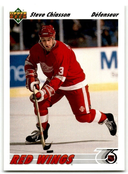 1991-92 Upper Deck French Steve Chiasson Detroit Red Wings #283