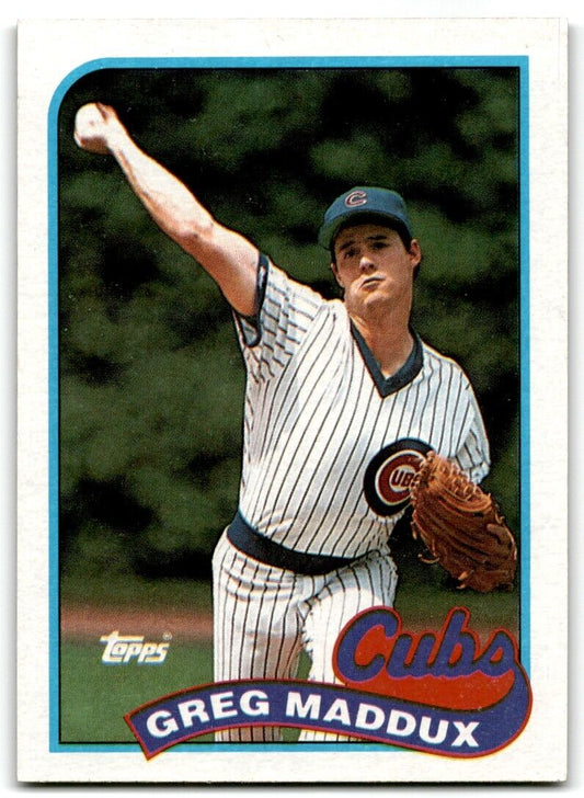 1989 Topps Greg Maddux Chicago Cubs #240