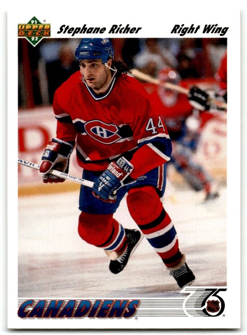 1991-92 Upper Deck Stephane Richer Montreal Canadiens #244