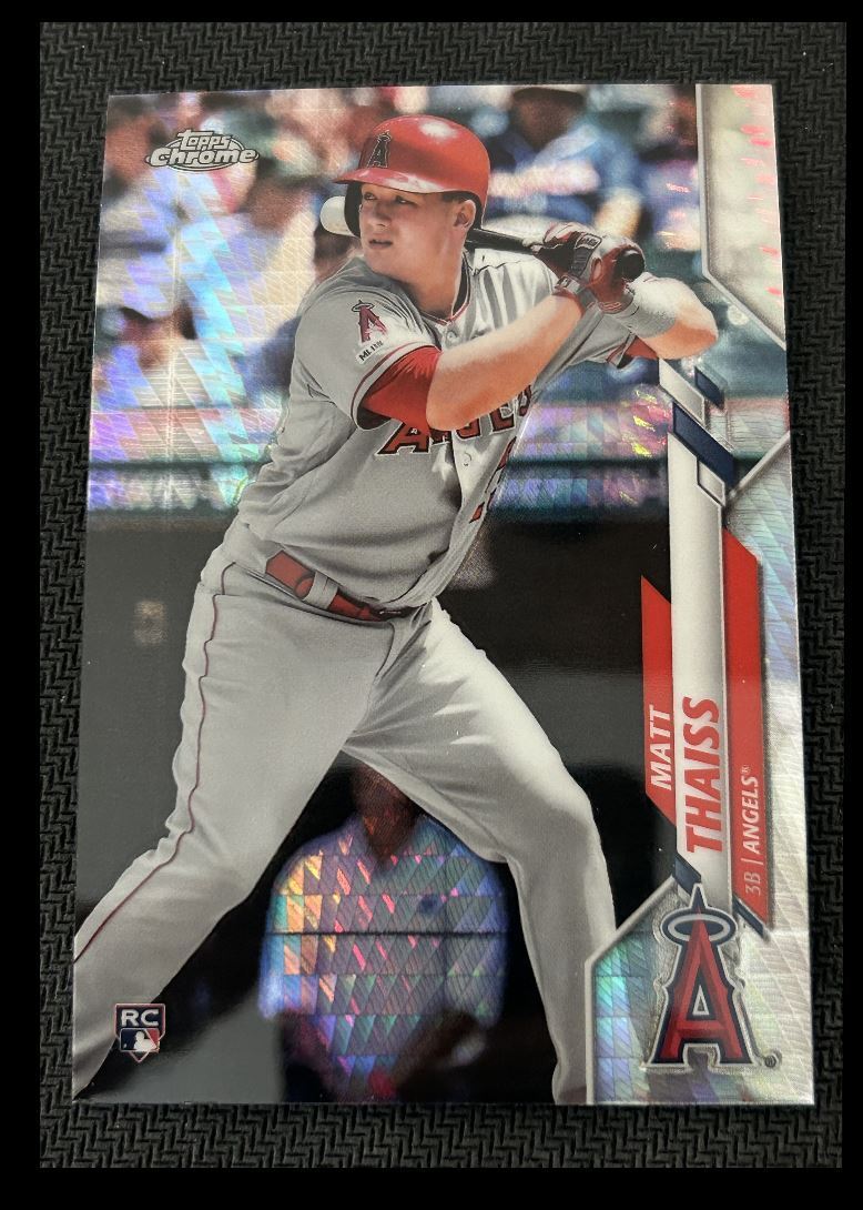 2020 Topps Chrome Matt Thaiss Rookie Los Angeles Angels #83