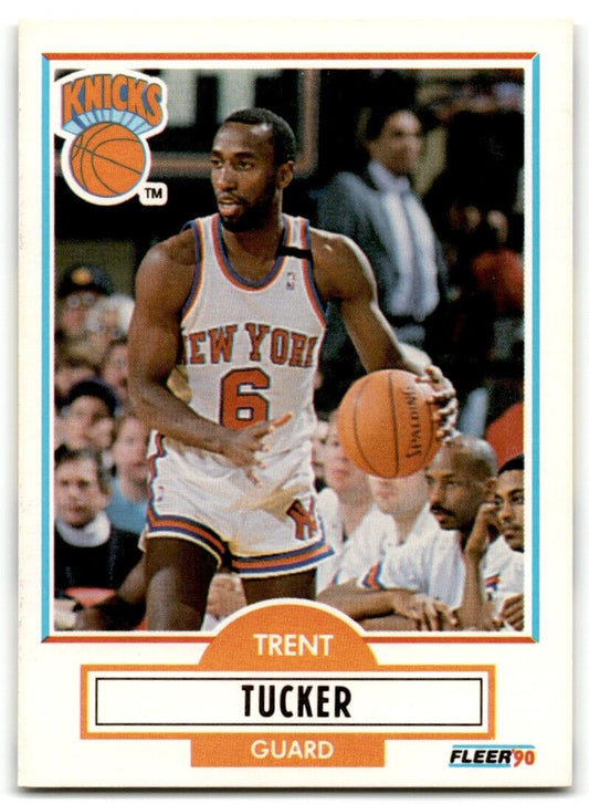 1990-91 Fleer Trent Tucker New York Knicks #129