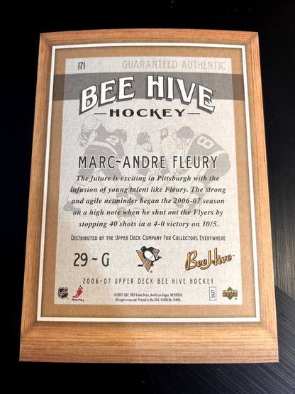 2006-07 Upper Deck Beehive 5X7 Marc-André Fleury #171 Pittsburg Penguins JUMBO