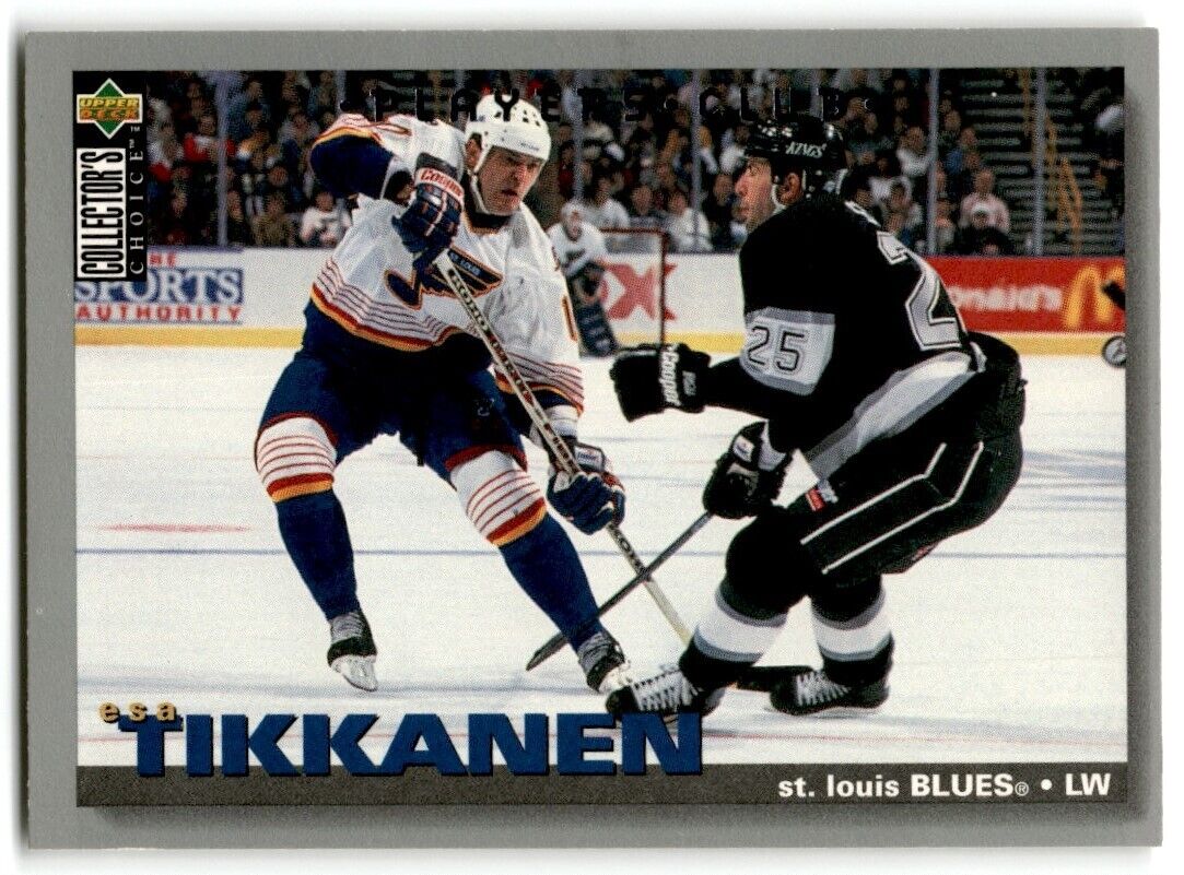 1995-96 Collector's Choice Player's Club Esa Tikkanen St. Louis Blues #268