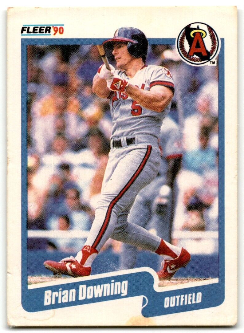 1990 Fleer Brian Downing California Angels #130