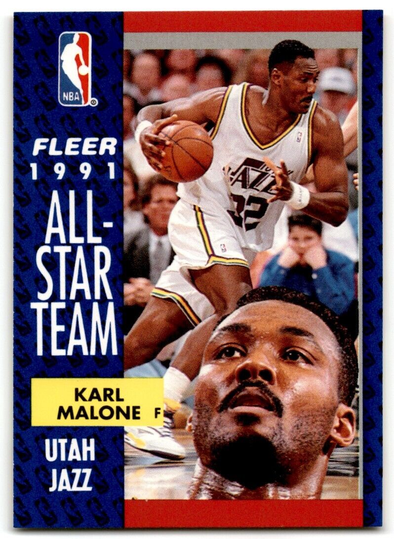 1991-92 Fleer Karl Malone Utah Jazz #219