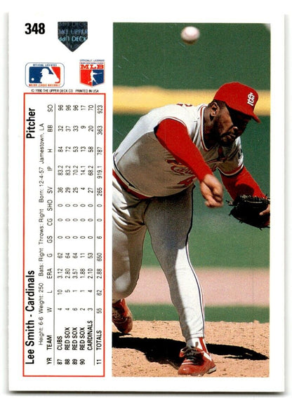 1991 Upper Deck Lee Smith St. Louis Cardinals #348