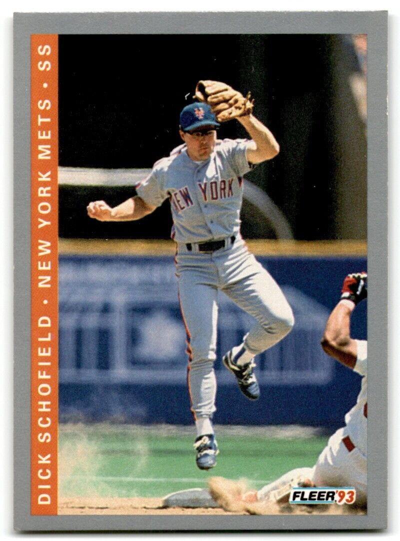 1993 Fleer Dick Schofield New York Mets #94