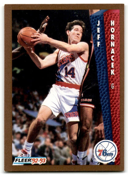 1992-93 Fleer Jeff Hornacek Philadelphia 76ers #405