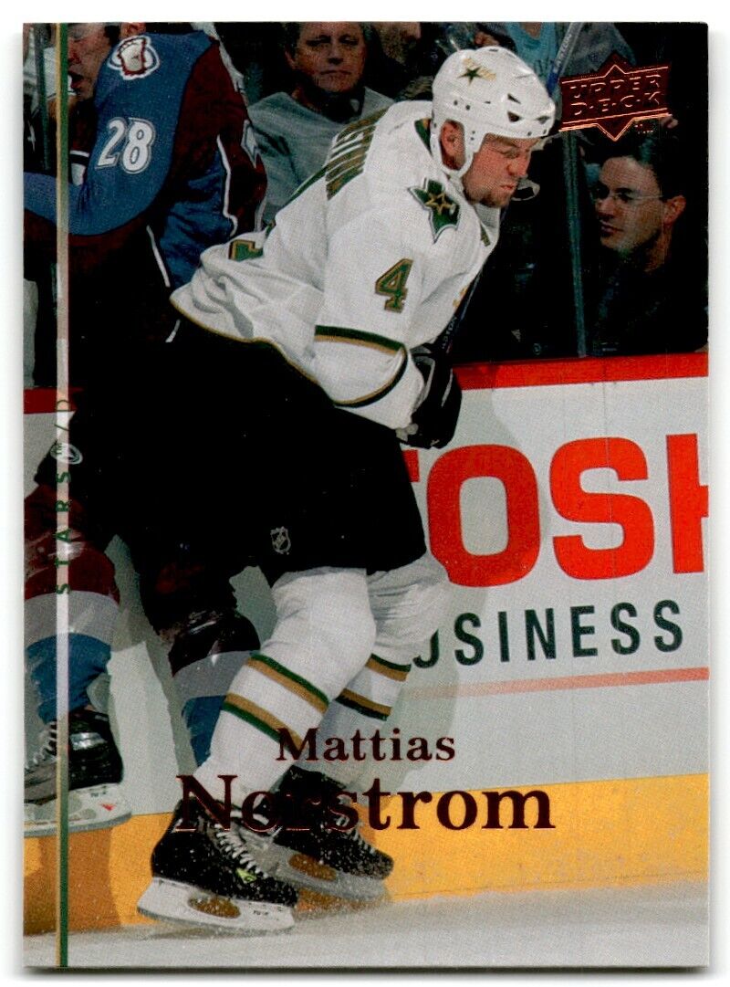 2007-08 Upper Deck Mattias Norstrom Dallas Stars #336