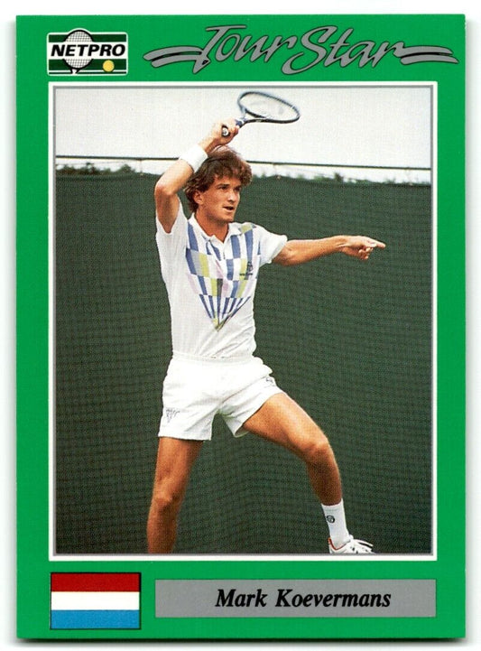 1991 Protennis player Cards Netpro Tour Star Mark Koevermans #20