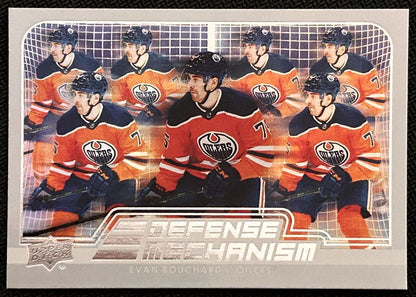 2022-23 Upper Deck Defense Mechanism Evan Bouchard Edmonton Oilers #DM-3