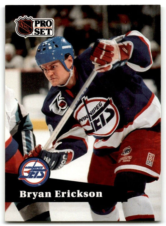 1991-92 Pro Set Bryan Erickson Winnipeg Jets #516