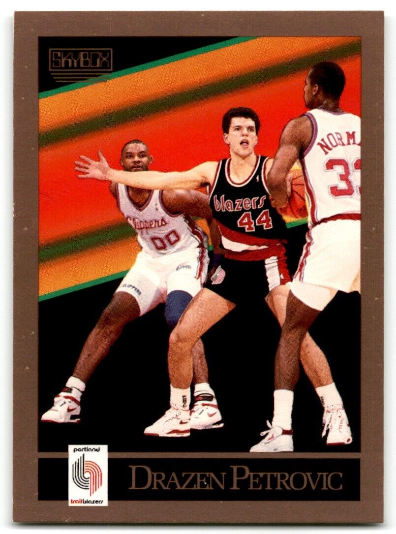 1990-91 SkyBox Drazen Petrovic Rookie Portland Trail Blazers #237