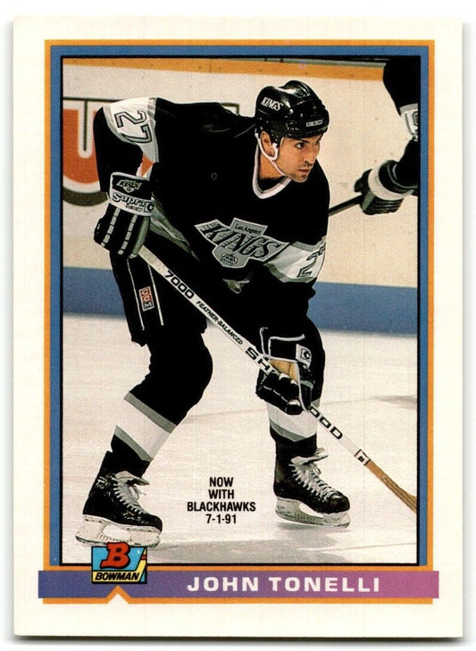 1991-92 Bowman John Tonelli Los Angeles Kings #175