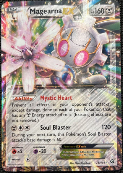 2016 XY - Steam Siege Magearna-EX Basic/Rare Holo EX #75