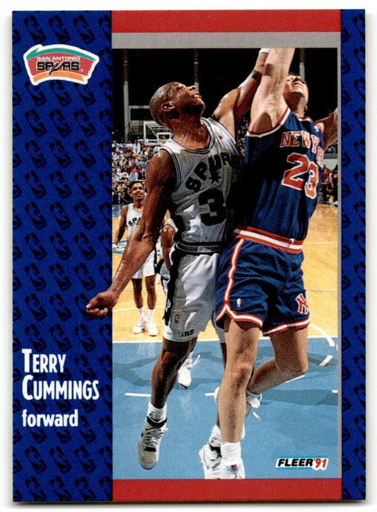 1991-92 Fleer Terry Cummings San Antonio Spurs #184