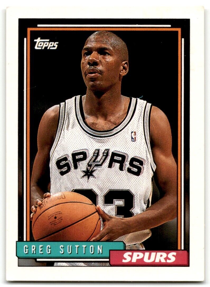 1992-93 Topps Greg Sutton San Antonio Spurs #136