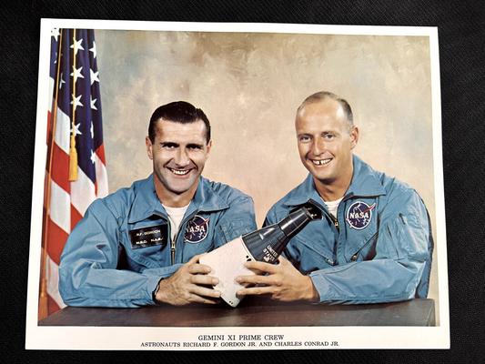 NASA Gemini XI Astronauts Richard Dick Gordon & Charles Pete Conrad litho