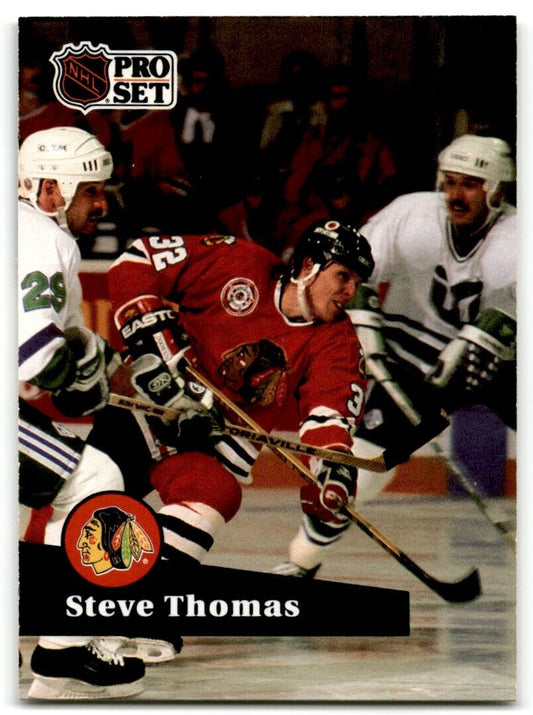 1991-92 Pro Set Steve Thomas Chicago Blackhawks #45