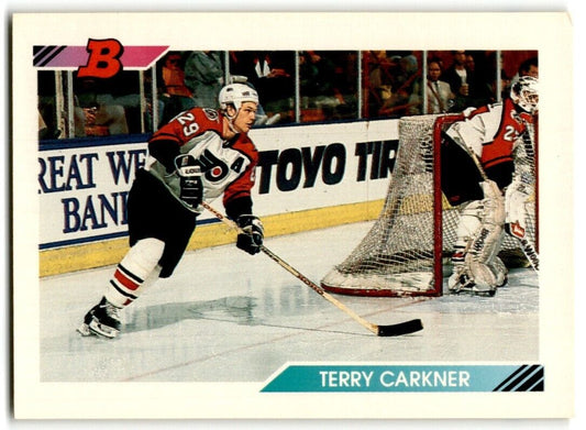 1992-93 Bowman Terry Carkner Philadelphia Flyers #129