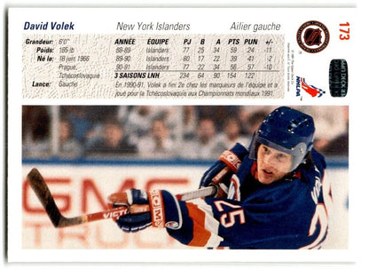 1991-92 Upper Deck David Volek New York Islanders #173