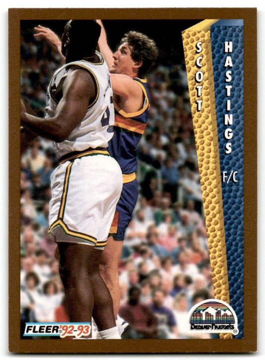 1992-93 Fleer Scott Hastings Denver Nuggets #329