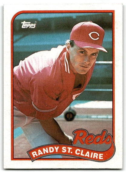 1989 Topps Randy St. Claire Cincinnati Reds #666