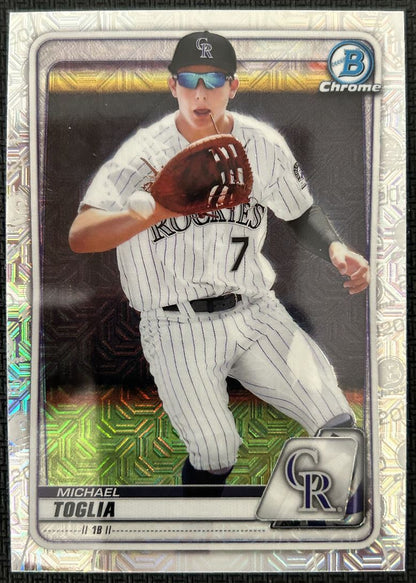 2020 Bowman Chrome Prospects Michael Toglia Colorado Rockies #BCP-225