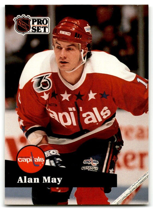 1991-92 Pro Set Alan May Washington Capitals #508