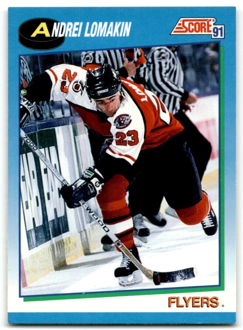 1991-92 Score Canadian Bilingual Andrei Lomakin Philadelphia Flyers #660