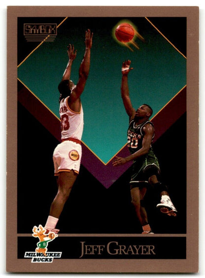 1990-91 SkyBox Jeff Grayer Rookie Milwaukee Bucks #157