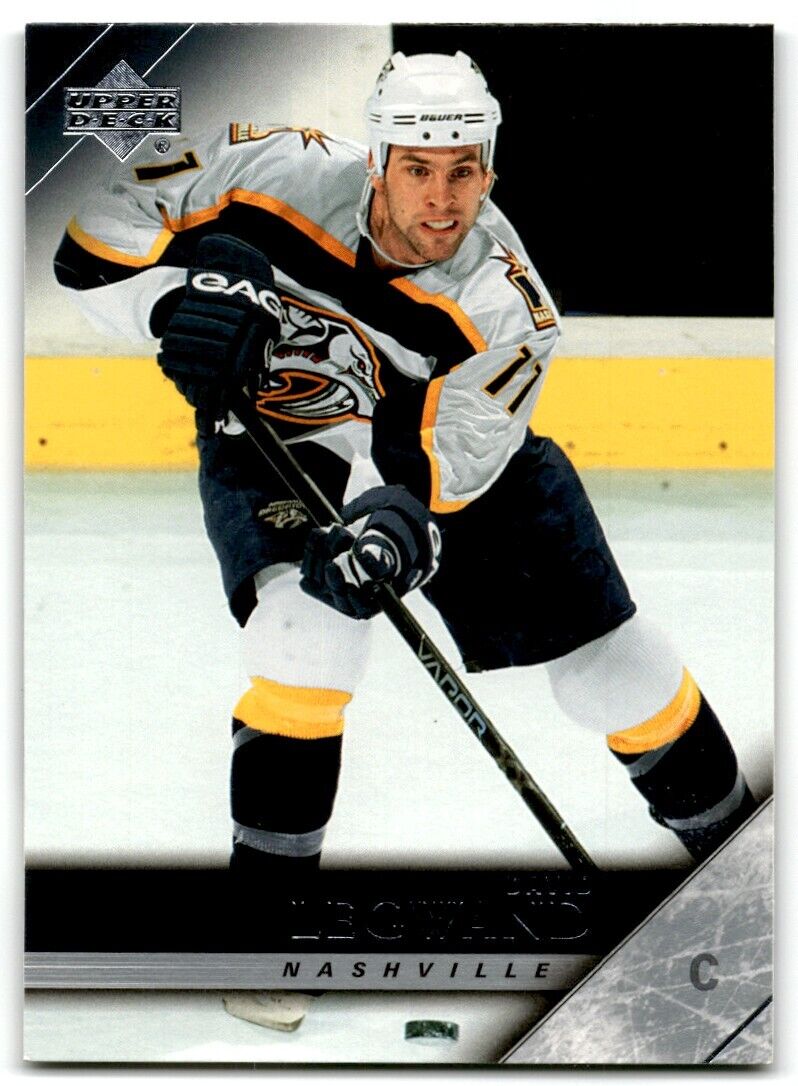 2005-06 Upper Deck David Legwand Nashville Predators #106