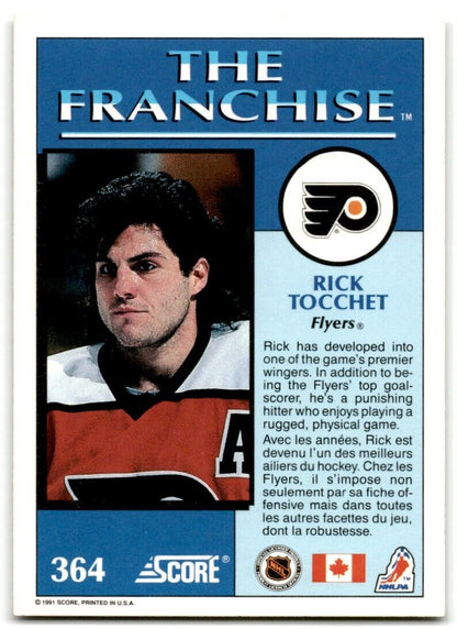 1991-92 Score American Rick Tocchet Philadelphia Flyers #334