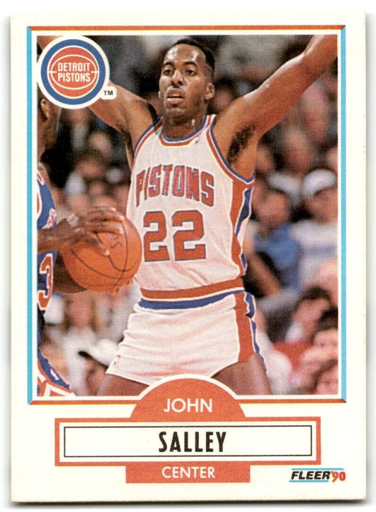 1990-91 Fleer John Salley Detroit Pistons #60