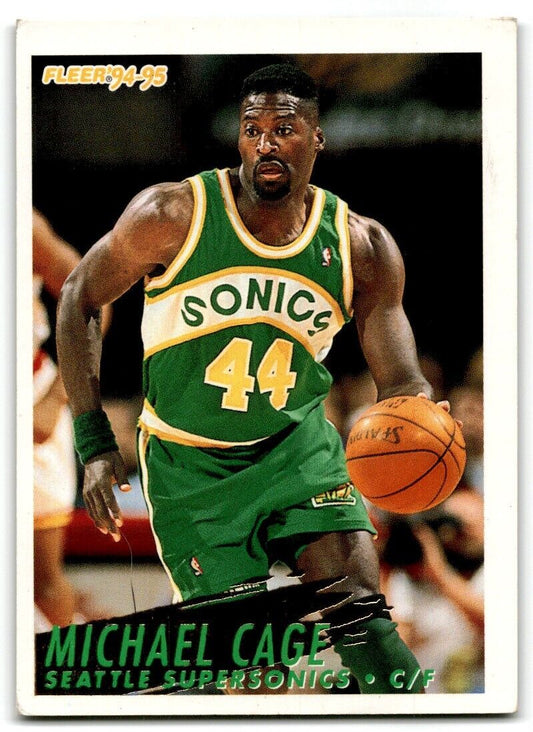 1994-95 Fleer Michael Cage Seattle SuperSonics #211