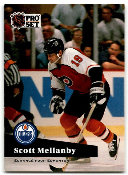 1991-92 Pro Set French Scott Mellanby Edmonton Oilers #172