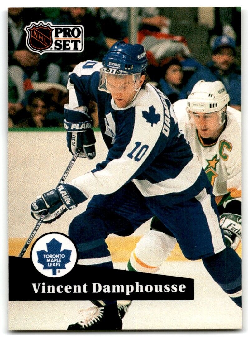 1991-92 Pro Set Vincent Damphousse Toronto Maple Leafs #224