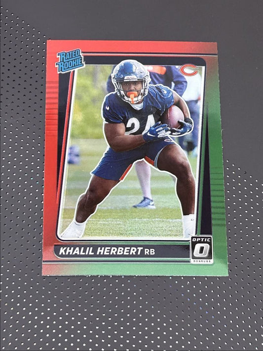 2021 Donruss Khalil Herbert Rookie Chicago Bears #P-318