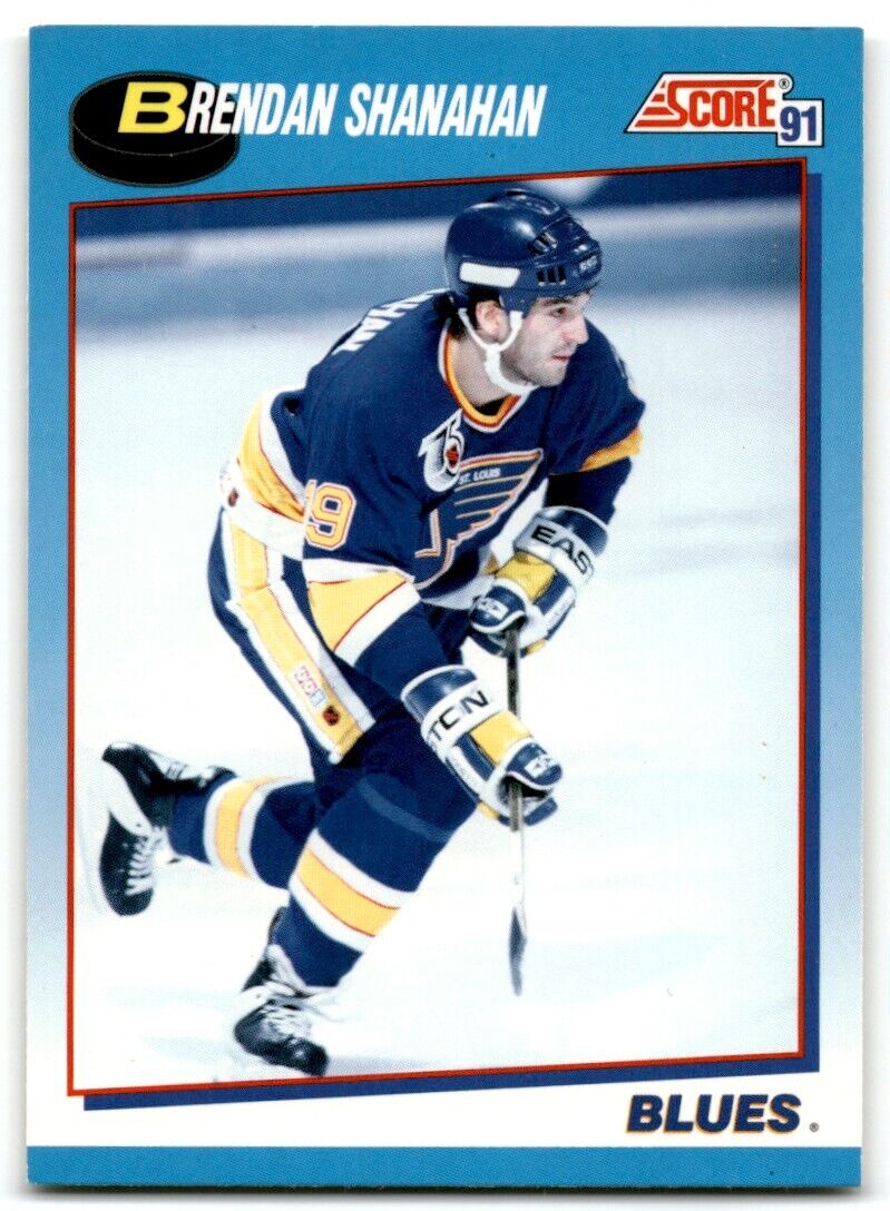 1991-92 Score Canadian English Brendan Shanahan St. Louis Blues #588