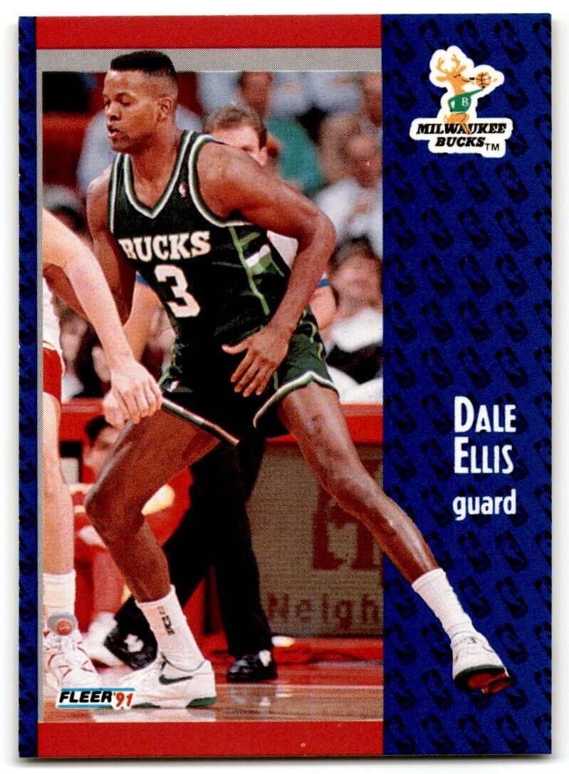 1991-92 Fleer Dale Ellis Milwaukee Bucks #114